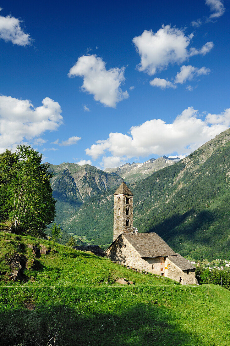 Kirche San Carlo di Negrentino, Acquarossa, Bleniotal, Tessiner Alpen, Tessin, Schweiz