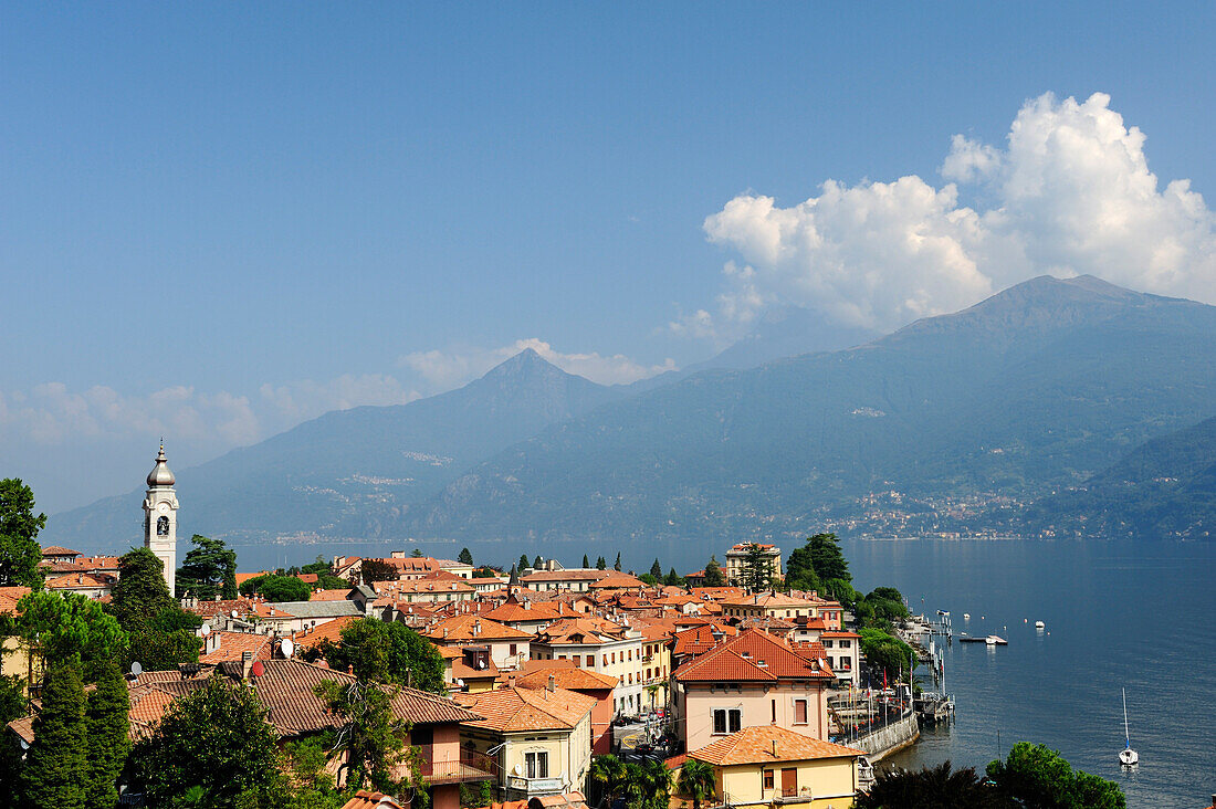 Menaggio at Lake Como, Bergamo Alps in background, Lombardy, Italy