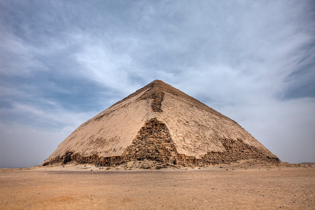 Bent Pyramid of Pharaoh Snofru, Egypt, Dahshur
