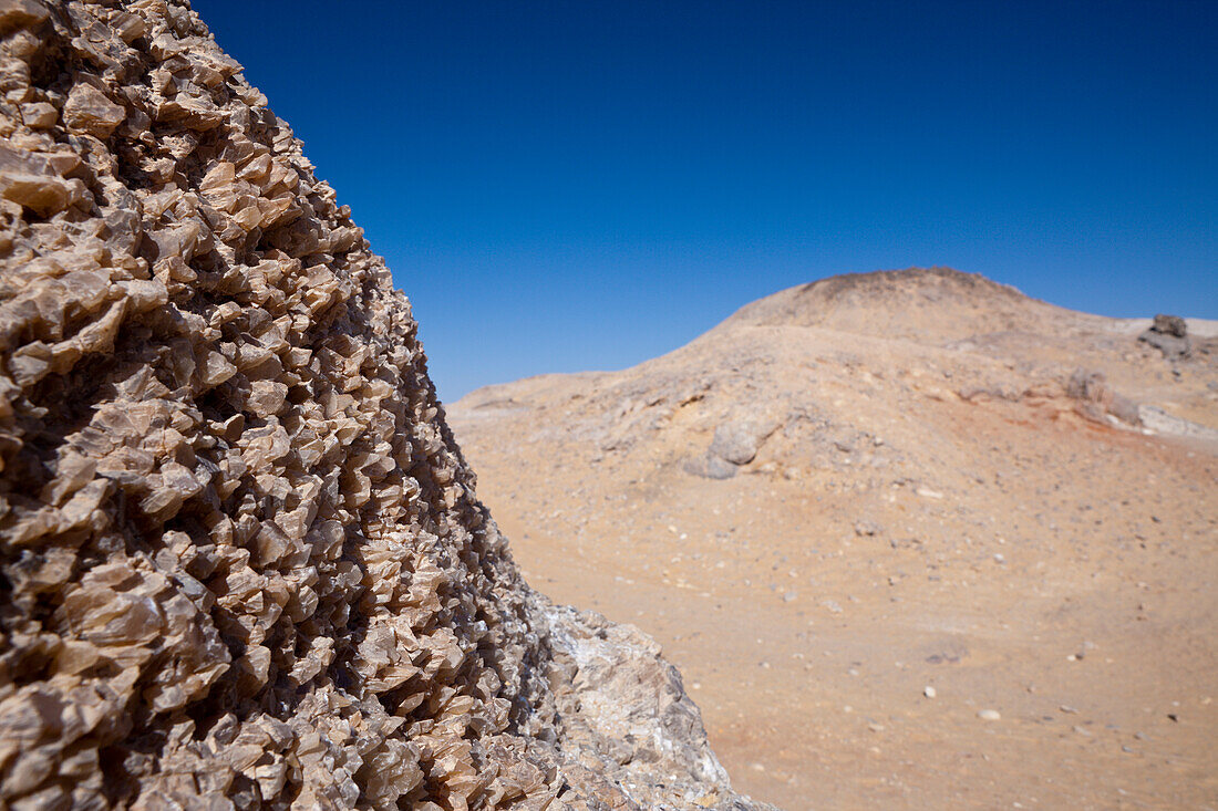 Crystal on Crystal Mountain, Egypt, Libyan Desert