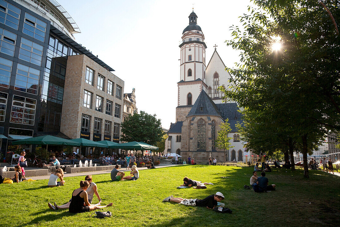 Thomaskirche, Leipzig, Sachsen, Deutschland