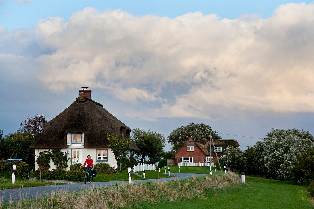 Friesenhäuser, Alte Kirche, Insel Pellworm, Schleswig-Holstein, Deutschland