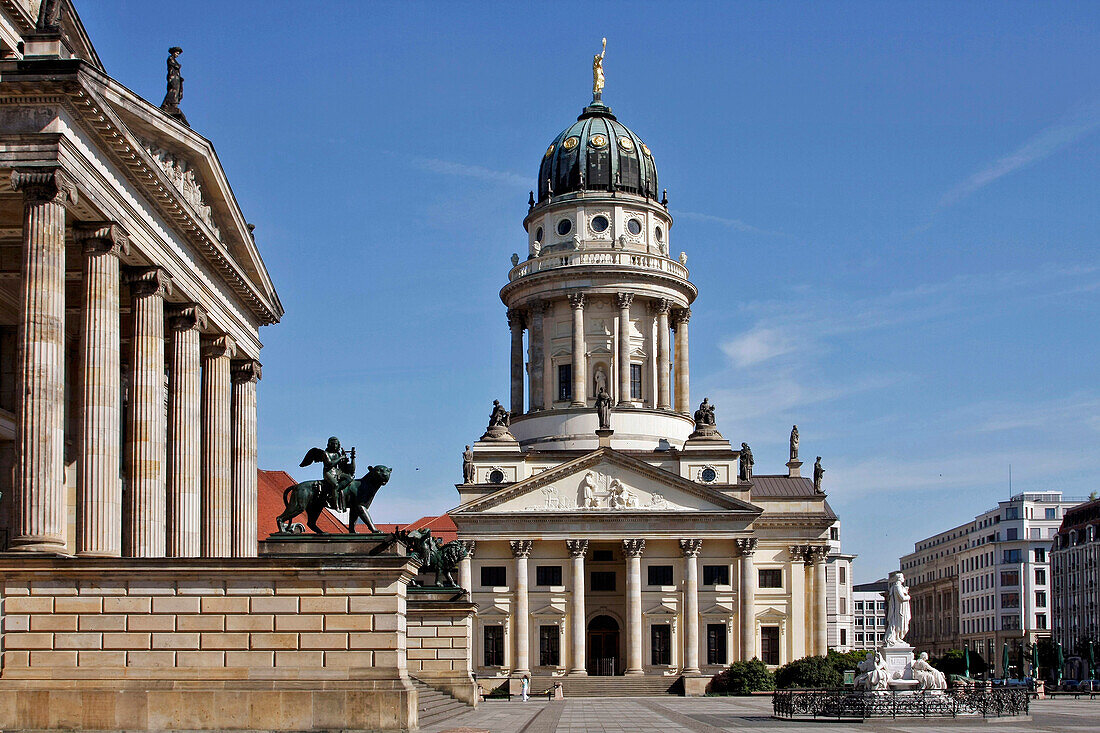 Konzerthaus, Work By Schinkel And French Church, Franzosischer Dom, Gendarmenmarkt, Berlin, Germany