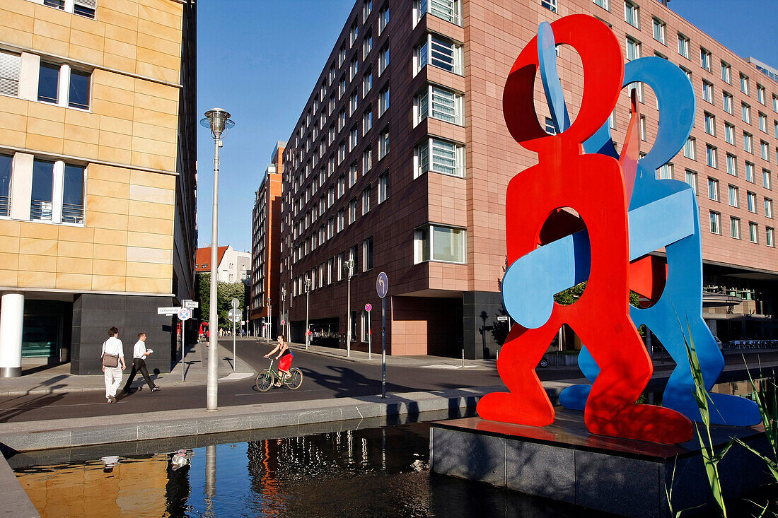 Boxer Sculpture, Keith Haring, Potsdamer Platz, Berlin, Germany