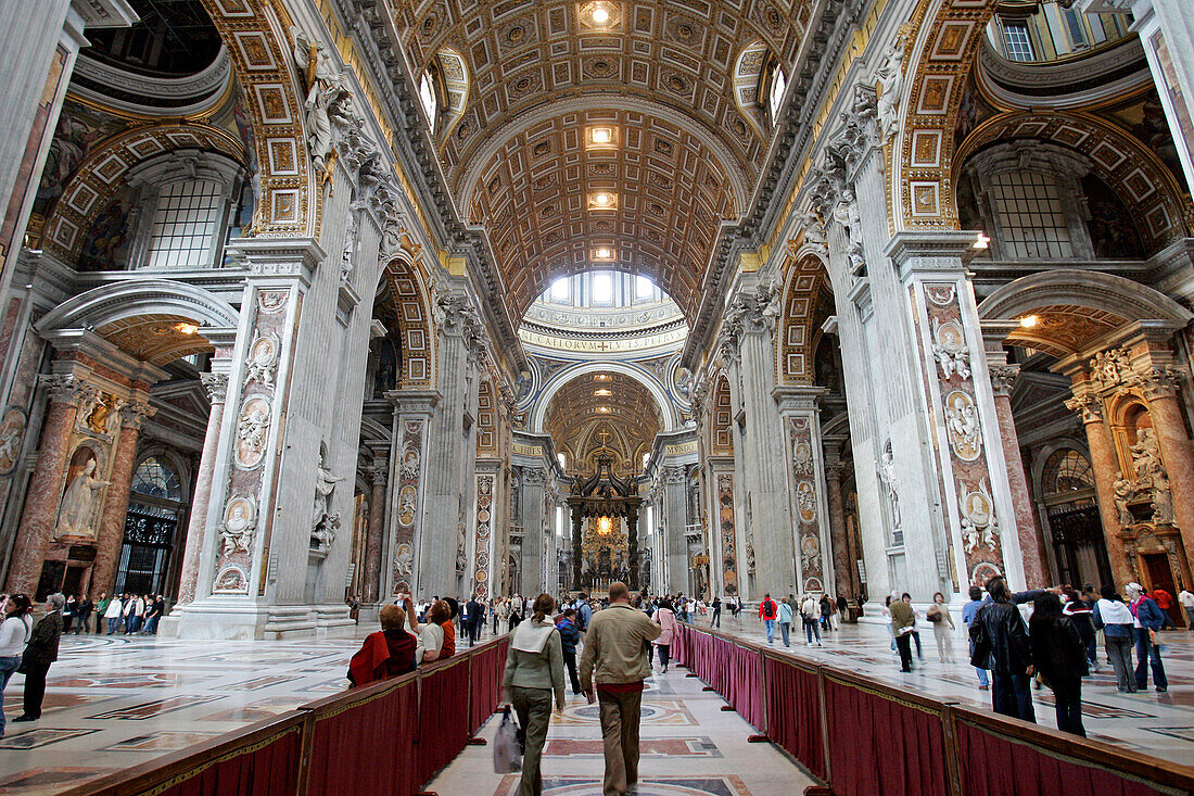 A Tour Of St Peter'S Basilica Of Rome, Vatican City, Rome, Italy
