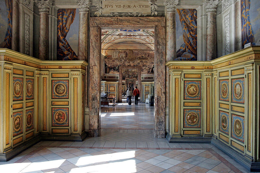 Library In The Vatican Museum, Italy