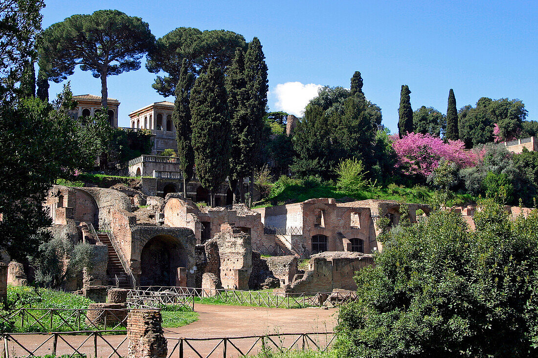 The Farnese Pavilions In The Garden On The Palatine, Rome, Italy
