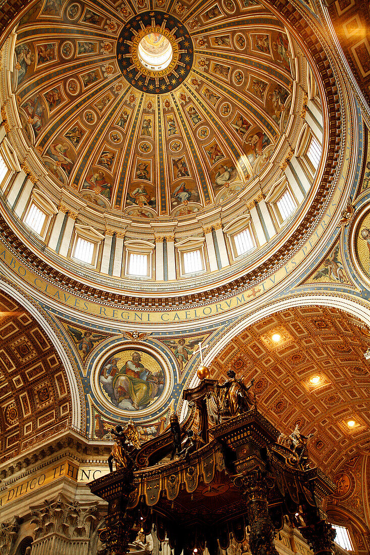Interior Of Saint Peter'S Basilica, Basilica San Pietro, Rome