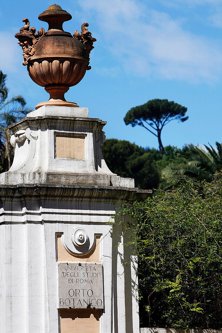 Botanical Gardens, Trastevere Neighborhood, Rome