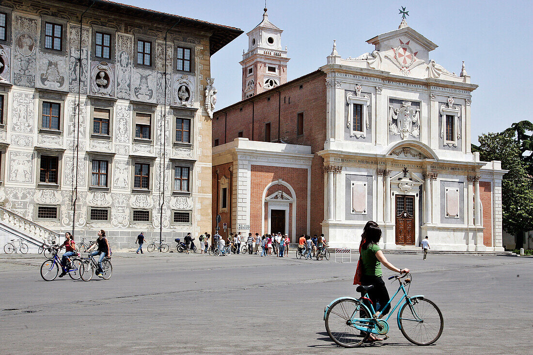 The Palazzo Dei Cavalieri Houses The Teachers Training College, Piazza Dei Cavalieri, Pisa, Tuscany, Italy