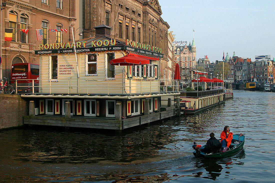 Oude Turfmarkt, Base Of The Sightseeing Boats, Amsterdam, Netherlands