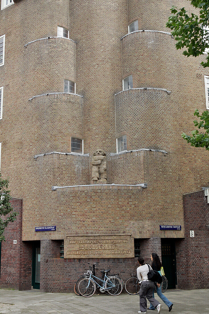 Building In The Dageraad Neighbourhood, Architecture Of The Amsterdam School, (M. De Klerk And P.L. Kramer), Amsterdam, Netherlands