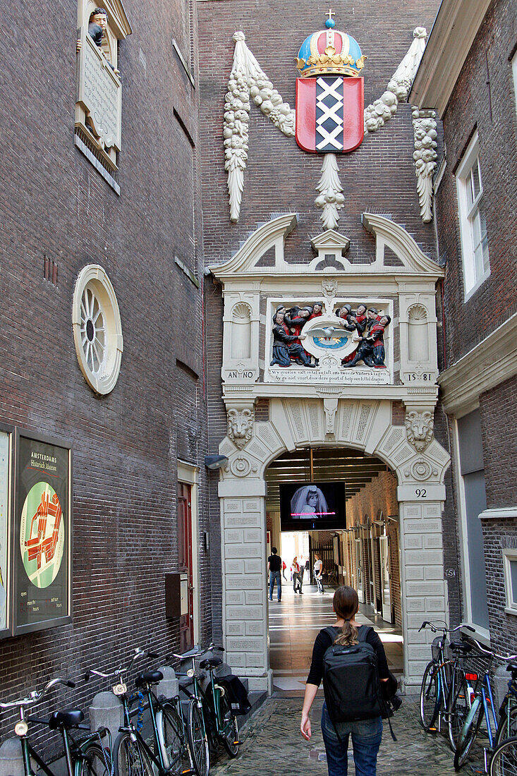 Passage Between Kalverstraat Street And The Amsterdam Historical Museum, 'Amsterdams Historisch Museum', Amsterdam, Netherlands