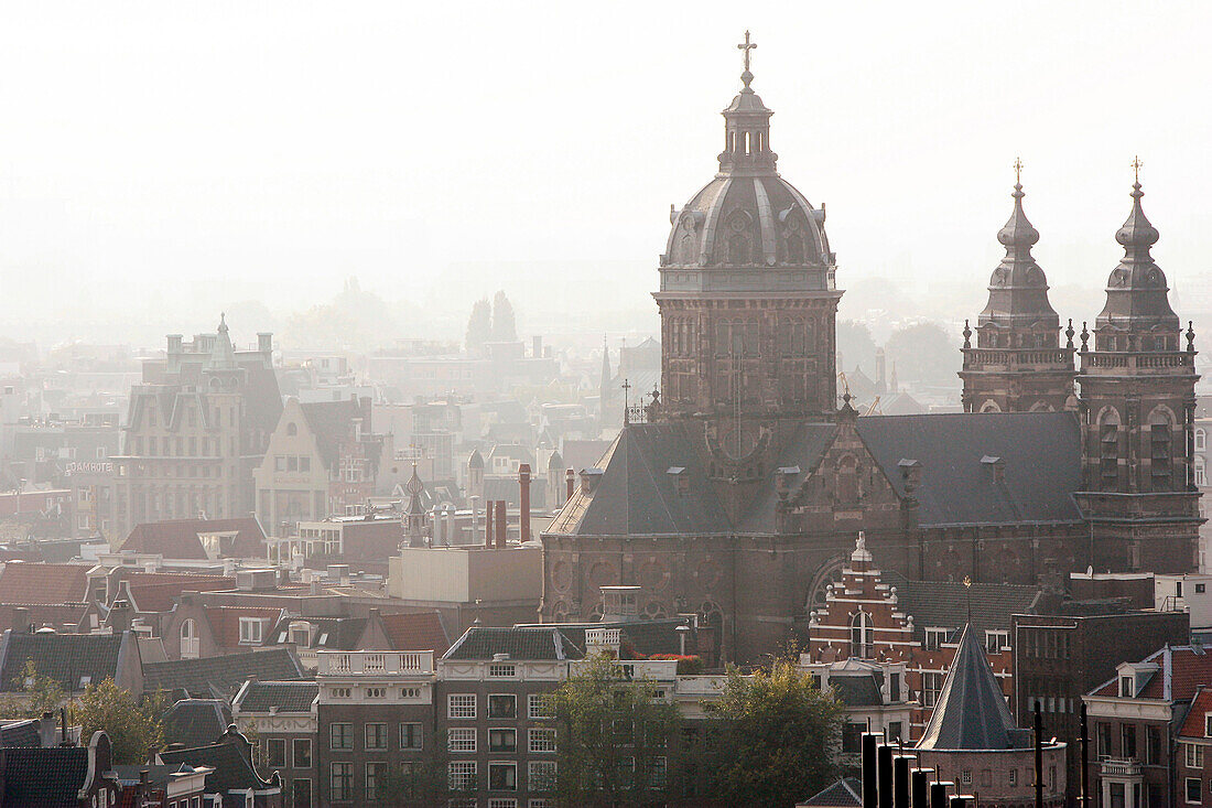 The Roofs And Church Towers Of The City, Amsterdam, Netherlands