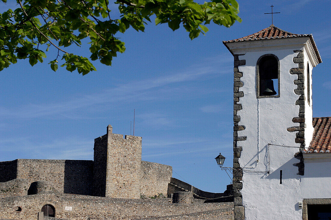 Santa Maria Church Tower, Fortified Town Of Marvao, Alentejo, Portugal