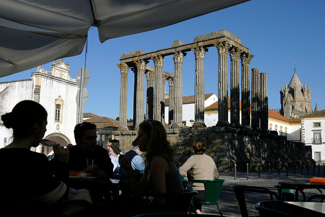 Roman Temple, Evora, Alentejo, Portugal