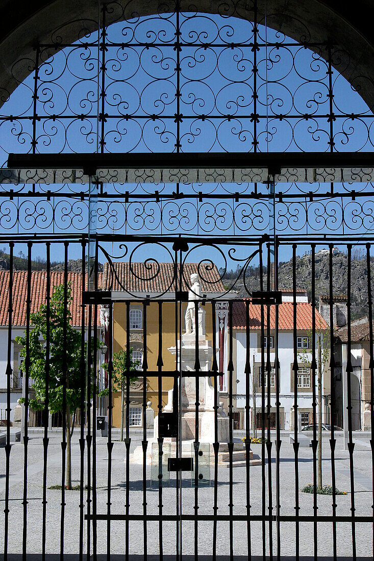 Wrought Iron Gate, Main Square, Castelo De Vide, Alentejo, Portugal