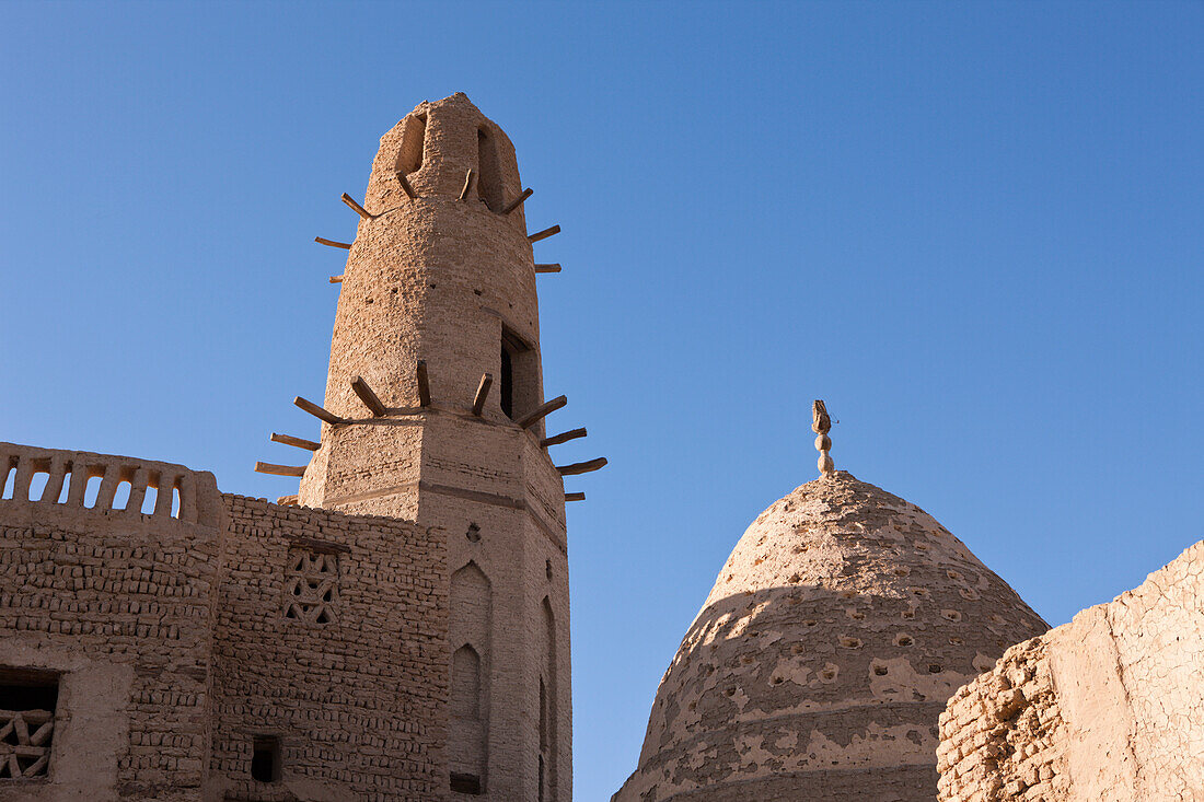 Alte Moschee von Al Qasr in Dakhla Oase, Libysche Wüste, Ägypten