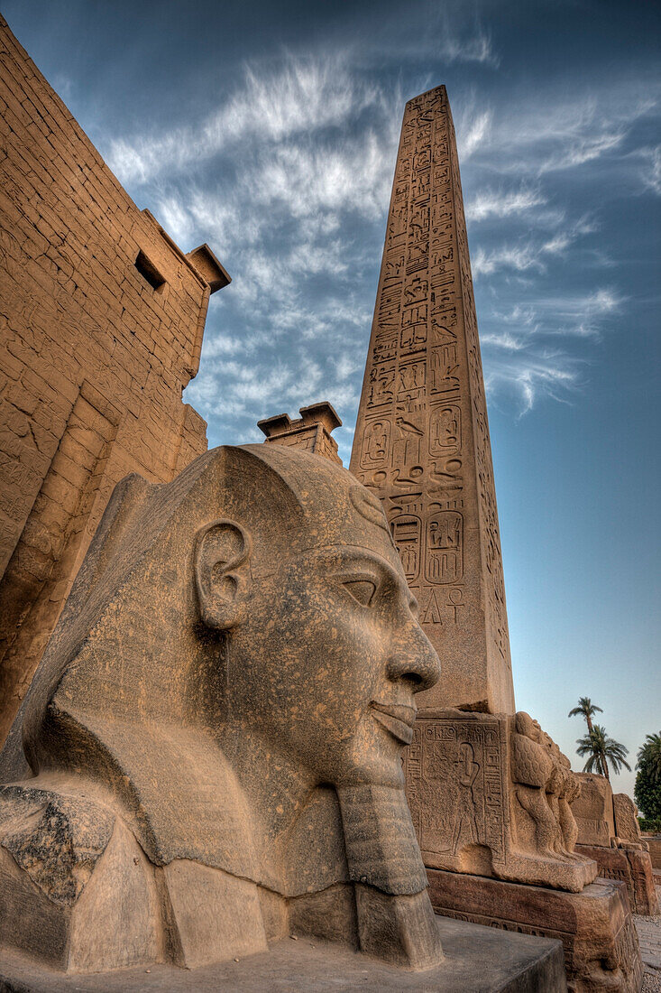 Head of Ramesses II Statue at Luxor Temple, Luxor, Egypt