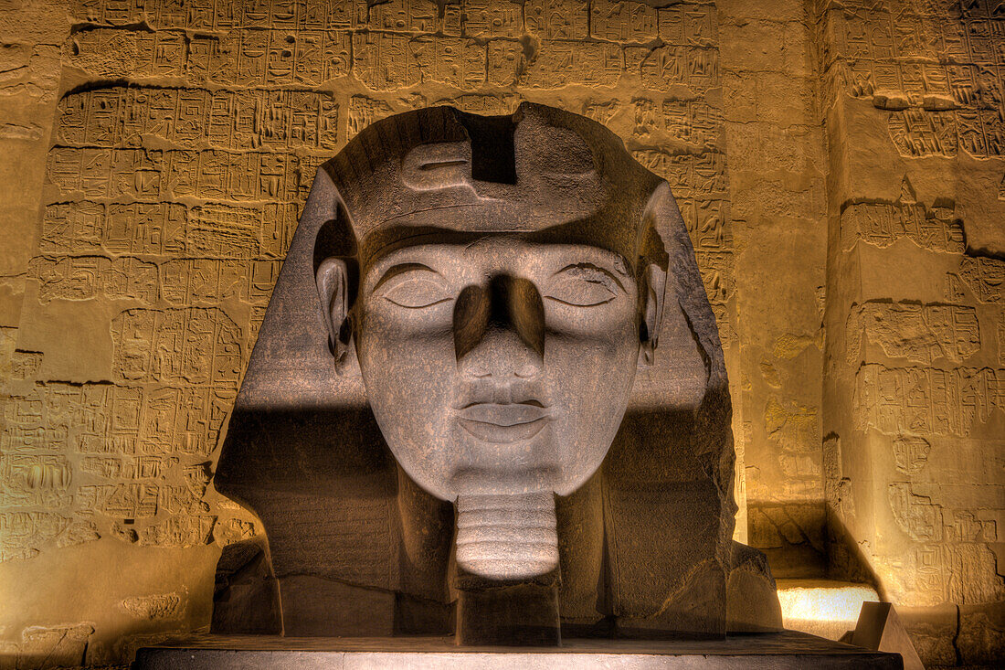 Head of Ramesses II Statue at Luxor Temple, Luxor, Egypt
