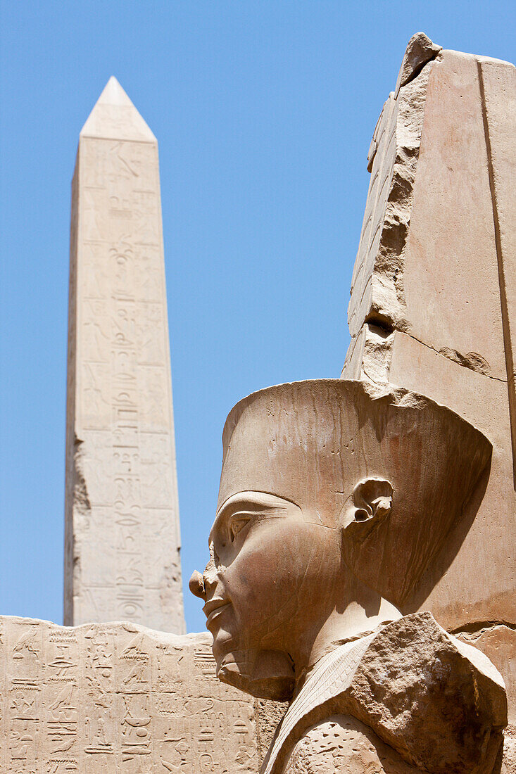 Statue in Karnak Tempel, Luxor, Ägypten