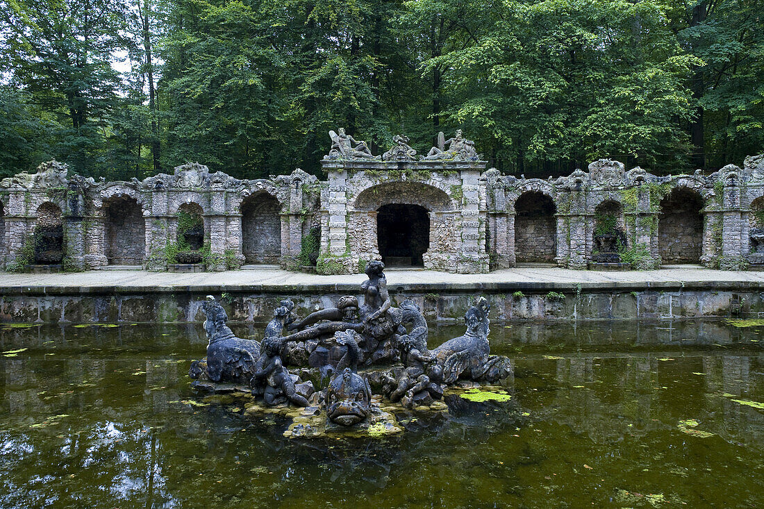 Parnass in the Eremitage park, Bayreuth, Bavaria, Germany, Europe