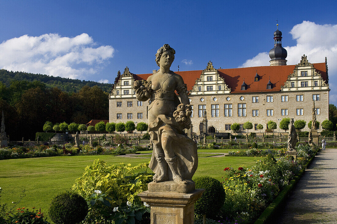 Weikersheim castle and park, Baden-Württemberg, Germany, Europe