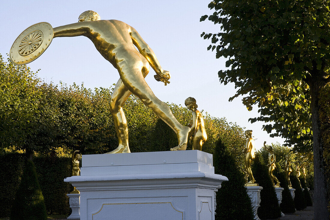 Sculptures in the Great Garden, Herrenhausen Gardens, Hanover, Lower Saxony, Germany, Europe
