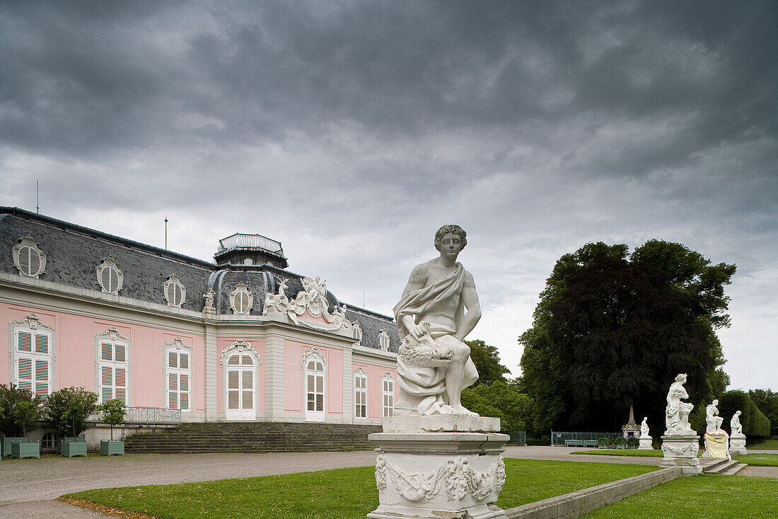 Benrath Castle, Rococo style summer residence, near Duesseldorf, North Rhine-Westphalia, Germany, Europe