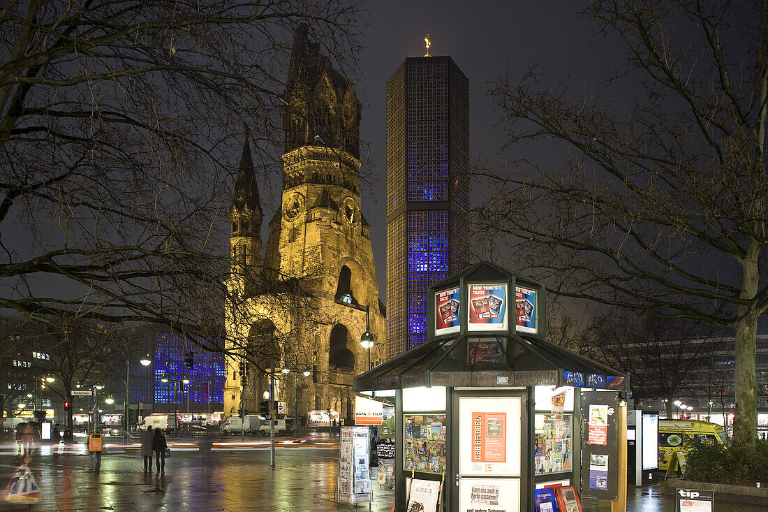 Kaiser Wilhelm Gedächtniskirche, Breitscheidplatz, Berlin, Deutschland, Europa