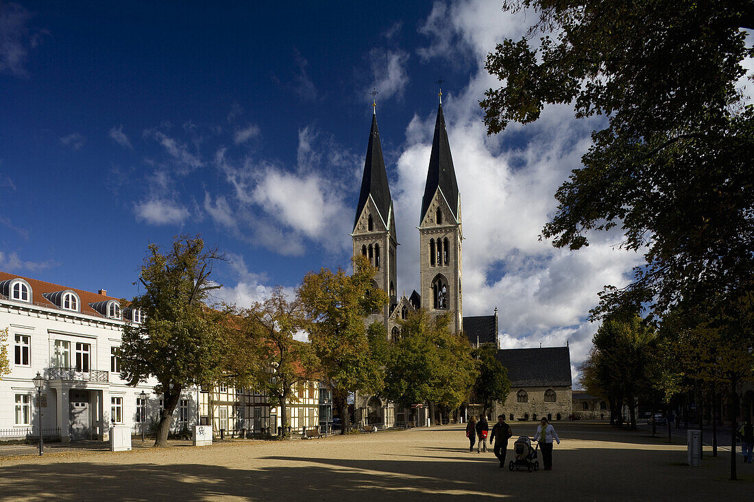 Gotischer Dom St. Stephanus und St. Sixtus, Halberstadt, Harz, Sachsen-Anhalt, Deutschland, Europa