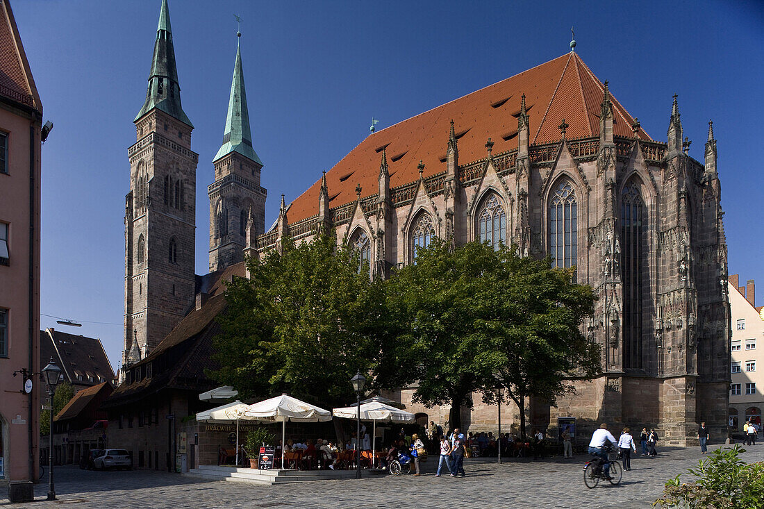 St. Sebald, Sebalduskirche in Nürnberg, Nürnberg, Bayern, Deutschland, Europa