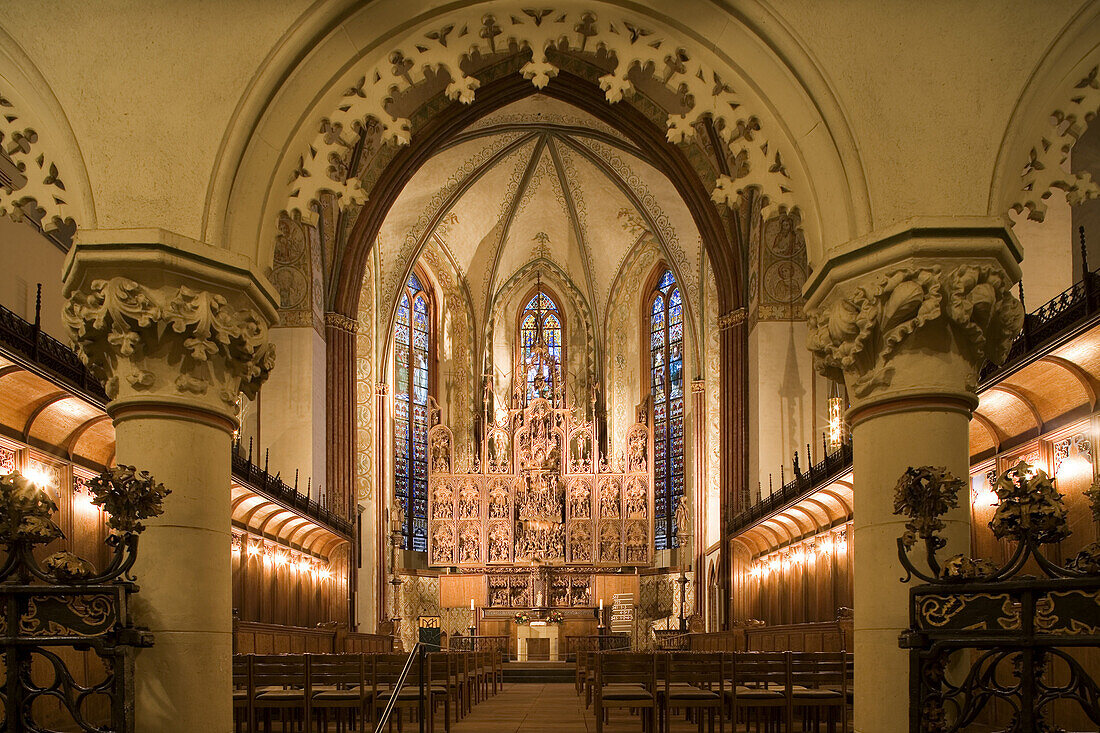 Brüggemann- oder Bordesholmer Altar im St. Petri-Dom zu Schleswig, Schleswig-Holstein, Deutschland, Europa