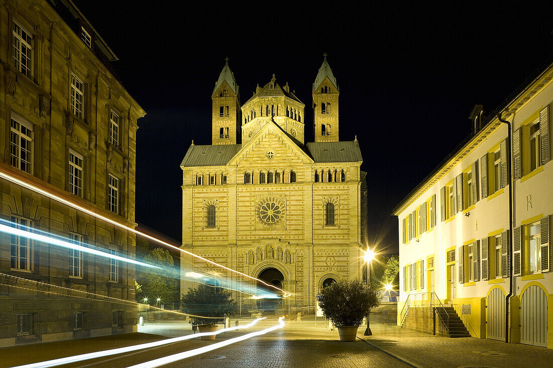Dom zu Speyer, Kaiserdom, größte noch erhaltene romanische Kirche der Welt, UNESCO Weltkulturerbe, Speyer, Rheinland-Pfalz, Deutschland,  Europa