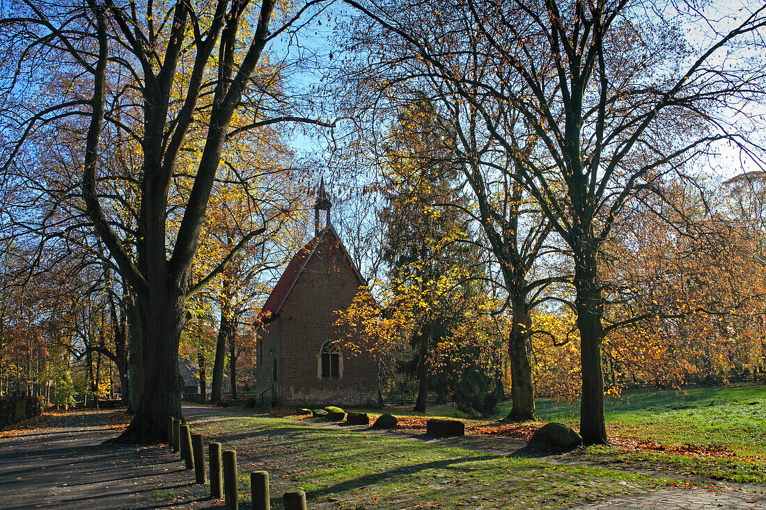 Kapelle, Burg Vischering, Lüdinghausen, Münsterland, Nordrhein-Westfalen, Deutschland