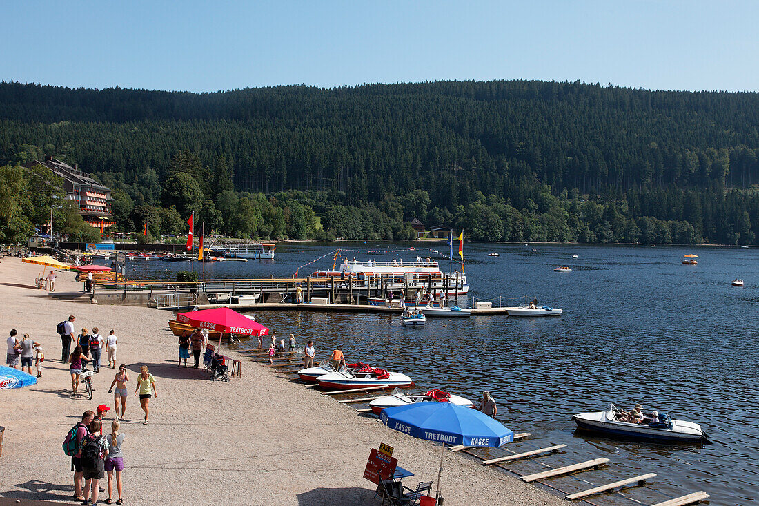 Landing stage, Titisee Neustadt, Baden-Wurttemberg, Germany