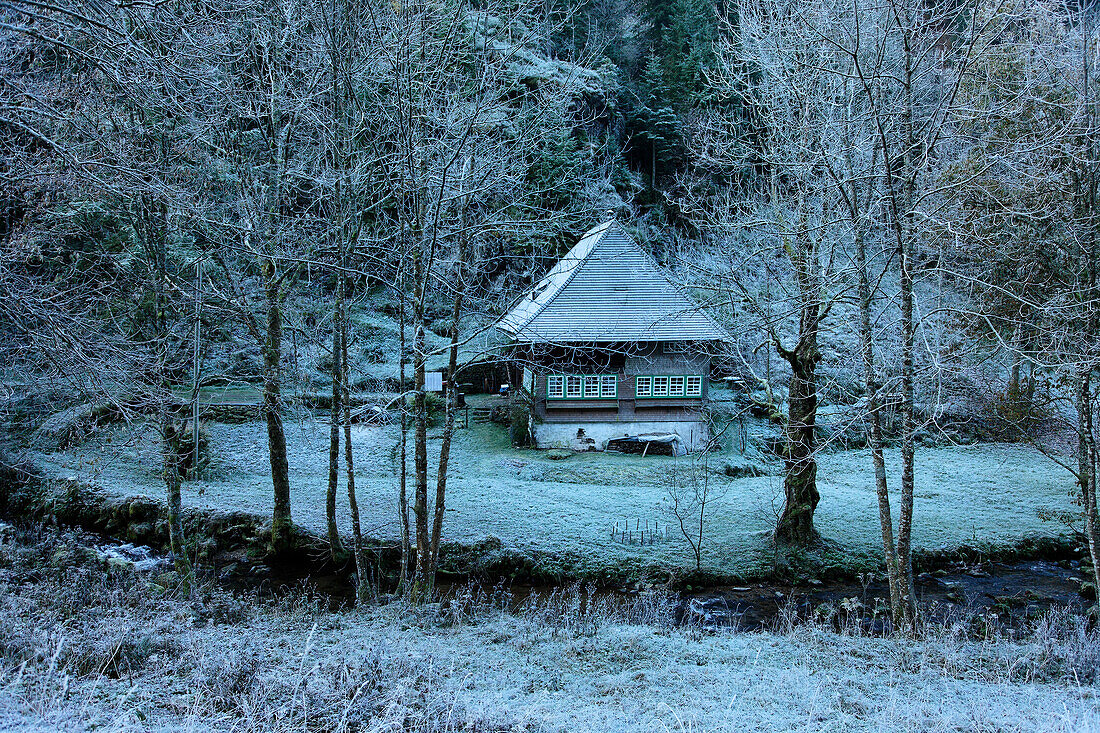 Building near Hexenloch mill, Furtwangen, Baden-Wurttemberg, Germany