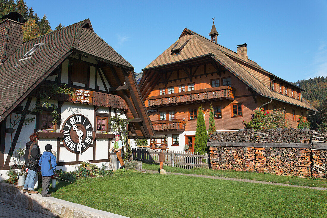 Weltgrößte Kuckucksuhr, Schonach im Schwarzwald, Baden-Württemberg, Deutschland