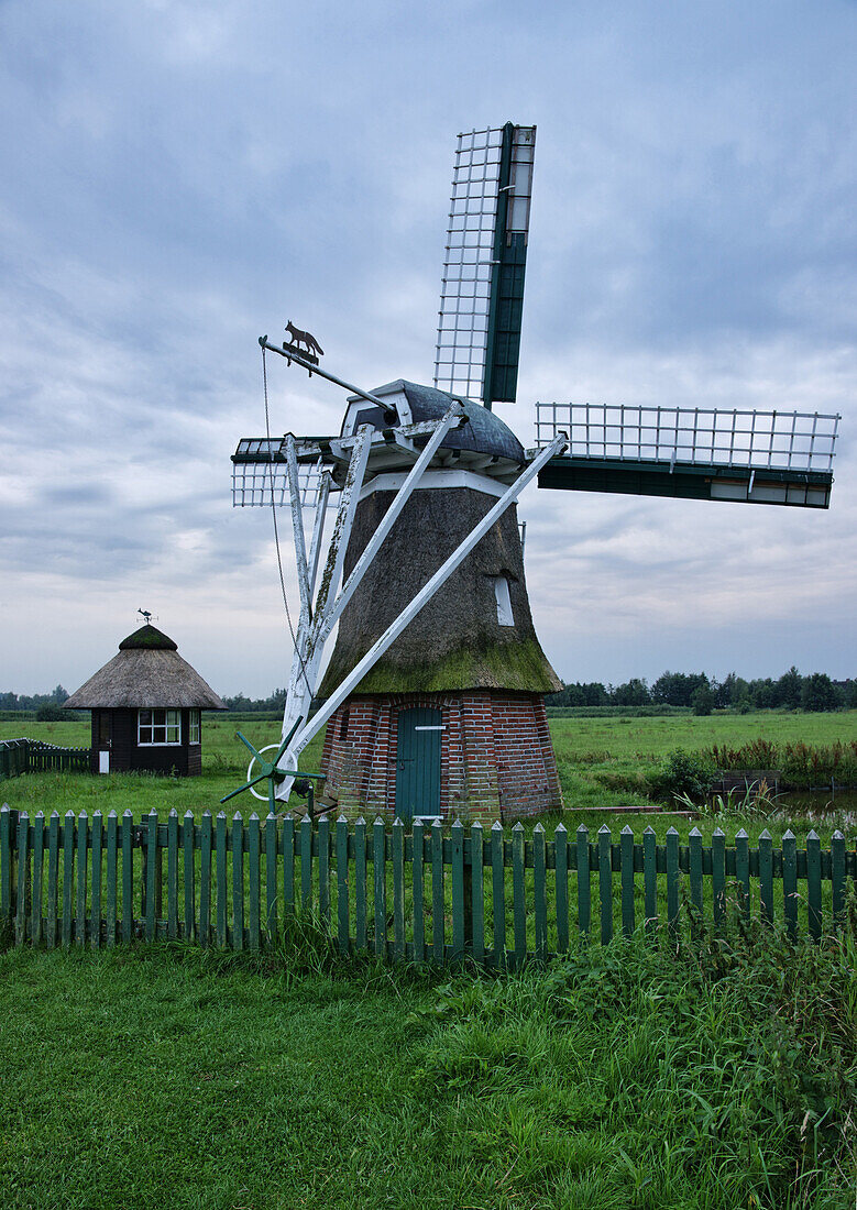 Windmill, Abelitz, Suedbrookmerland, East Frisia, Lower Saxony, Germany