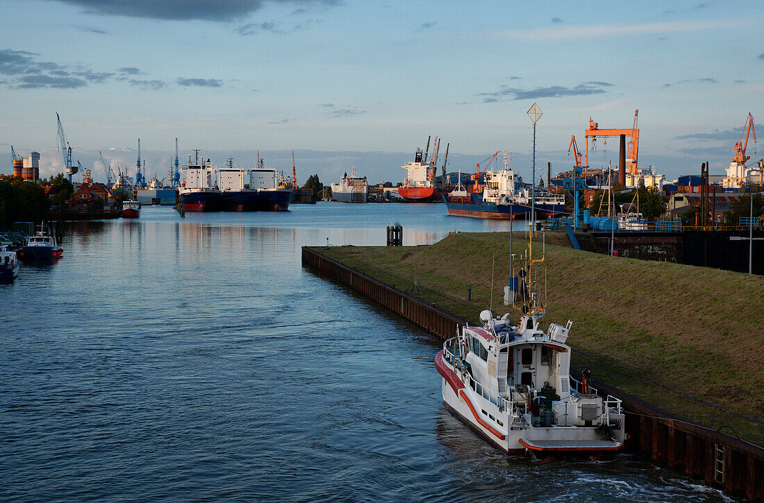 Seaport, Emden, East Frisia, Lower Saxony, Germany