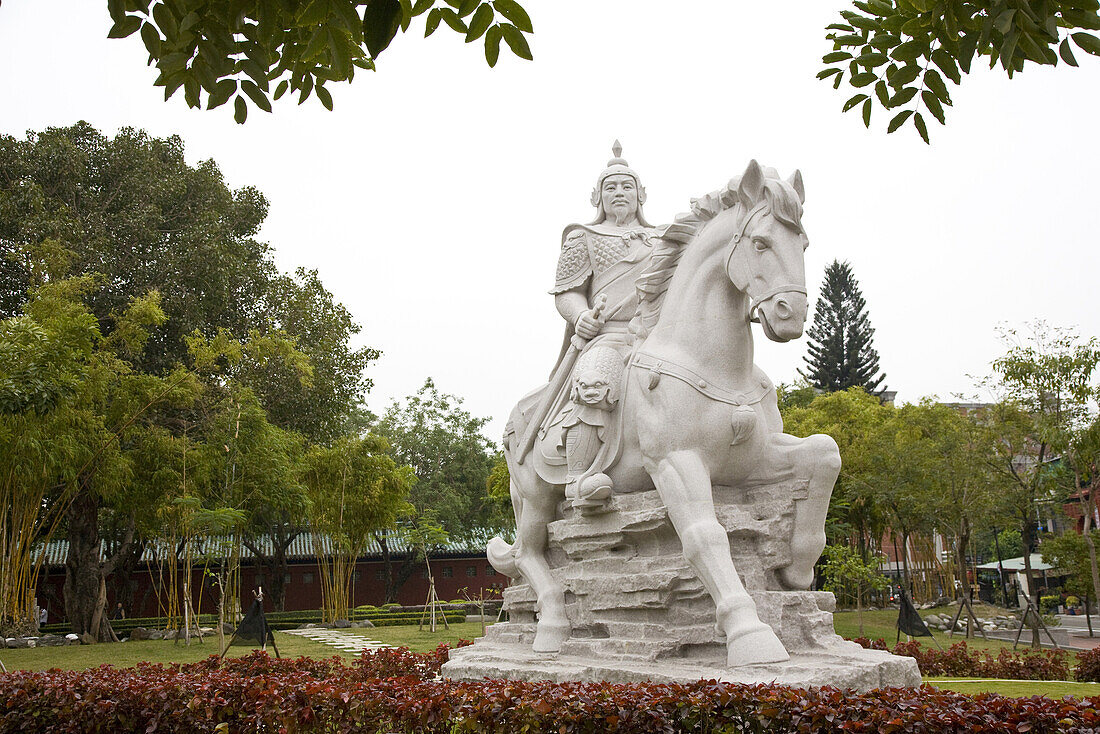 Reiterstatue von Koxinga in einem Park, Zheng Chenggong, Tainan, Republik China, Taiwan, Asien