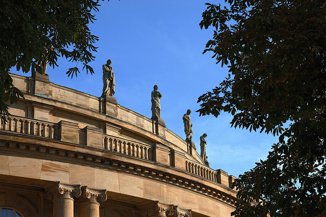 Close-up of the Stuttgart National Theatre, Stuttgart, Baden-Wurttemberg, Germany