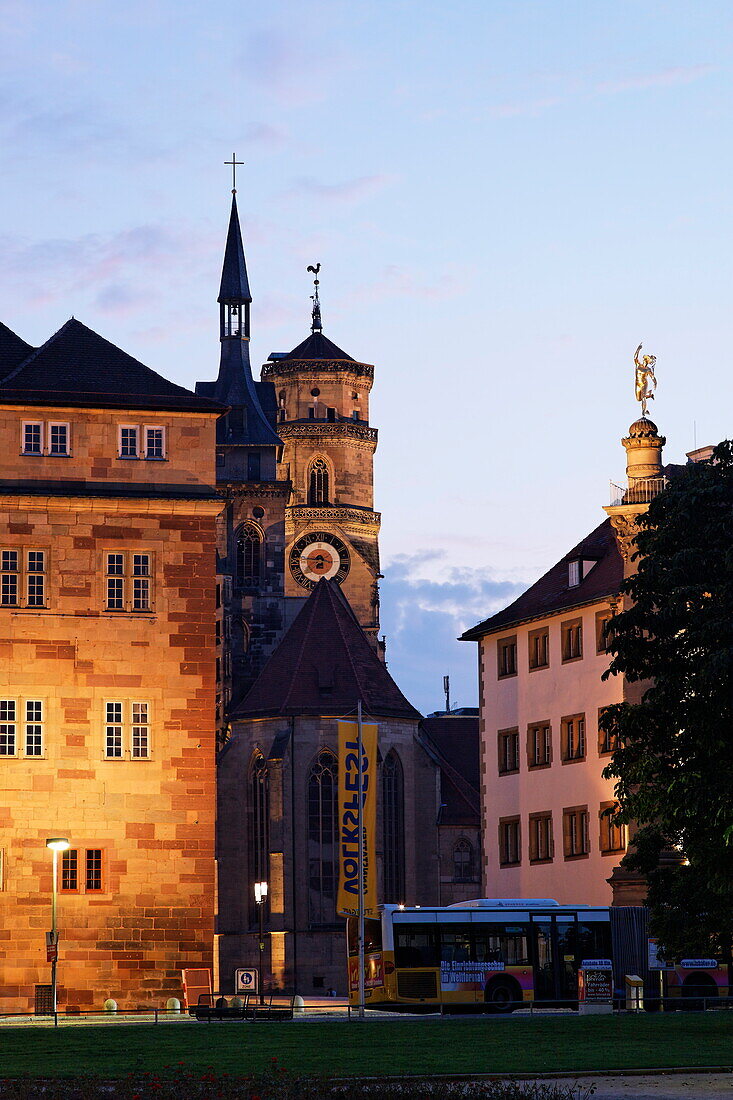 Old Castle and Collegiate Church, Stuttgart, Baden-Wurttemberg, Germany