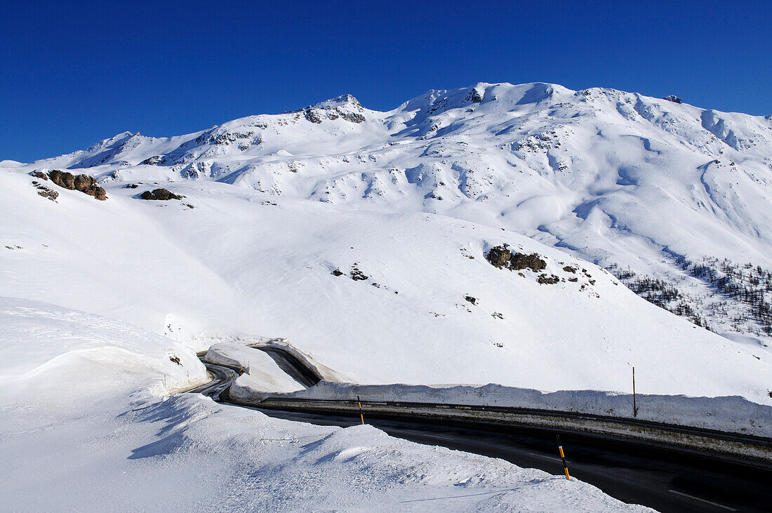 Bernina Mountain Pass, Sankt Moritz, Grisons, Switzerland