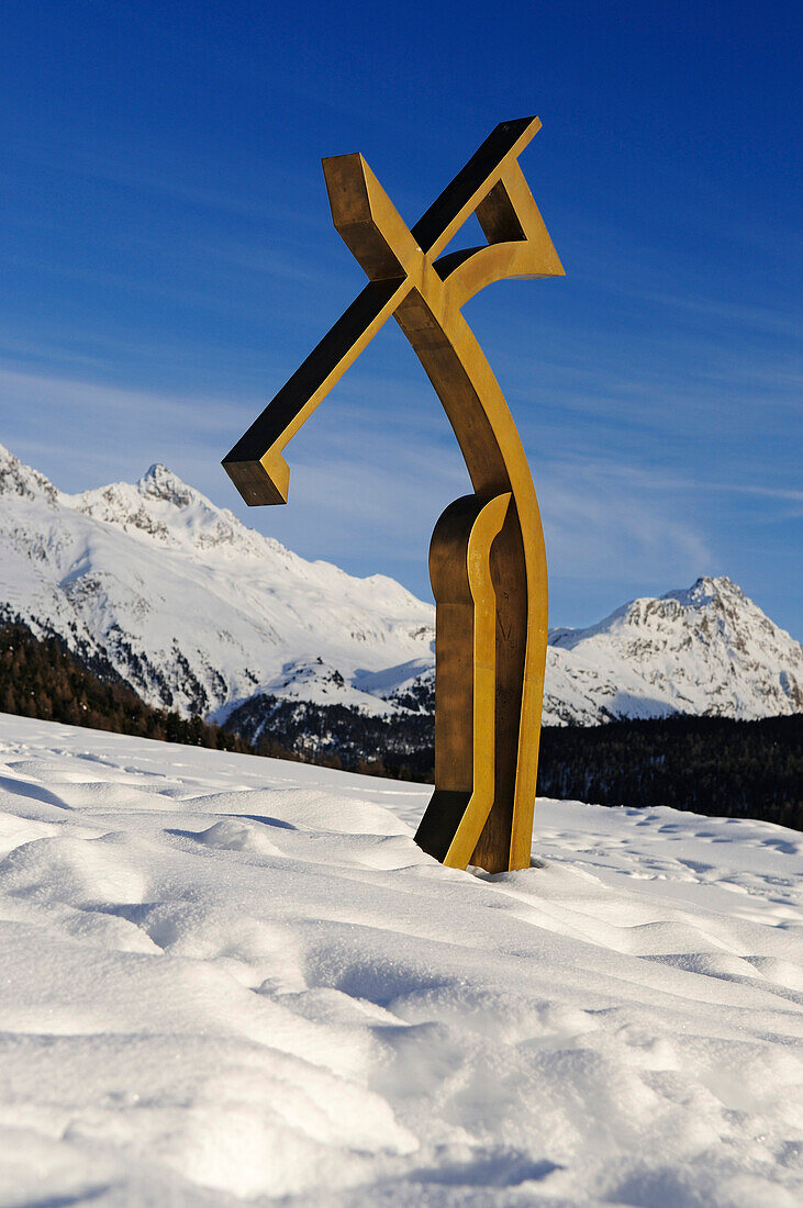 Golf sculpture, Sankt Moritz, Grisons, Switzerland