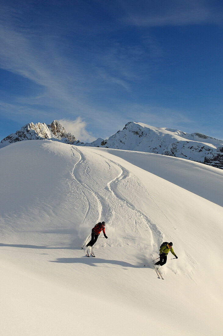 Skitour, Grosser Jaufen, Hohe Gaisl,  Pragser Valley, Hochpuster Valley, South Tyrol Italy, model released