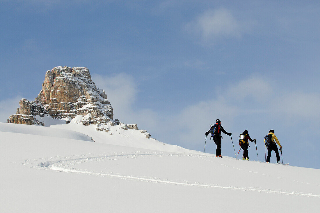 Skitour, Sextner Stein, Sexten, Hochpustertal, Südtirol, Italien, model released