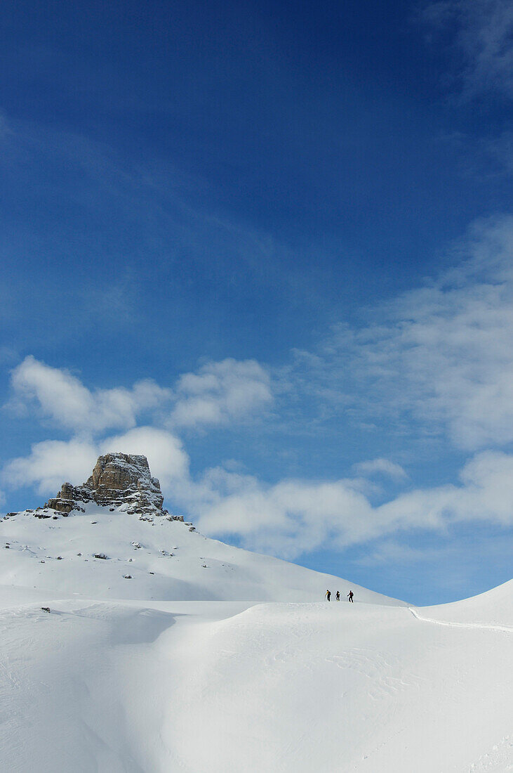 Skitour, Sextner Stein, Sexten, Hochpustertal, Südtirol, Italien