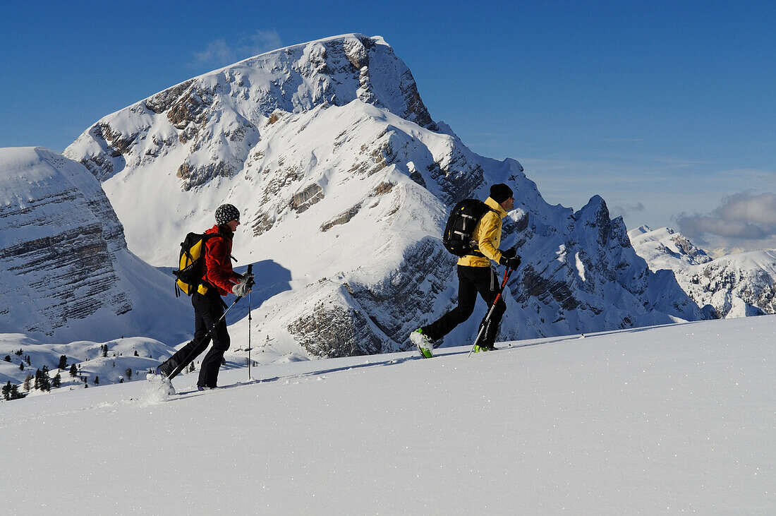 Skitour, Großer Jaufen,  Pragser Tal, Hochpustertal, Südtirol, Italien, model released