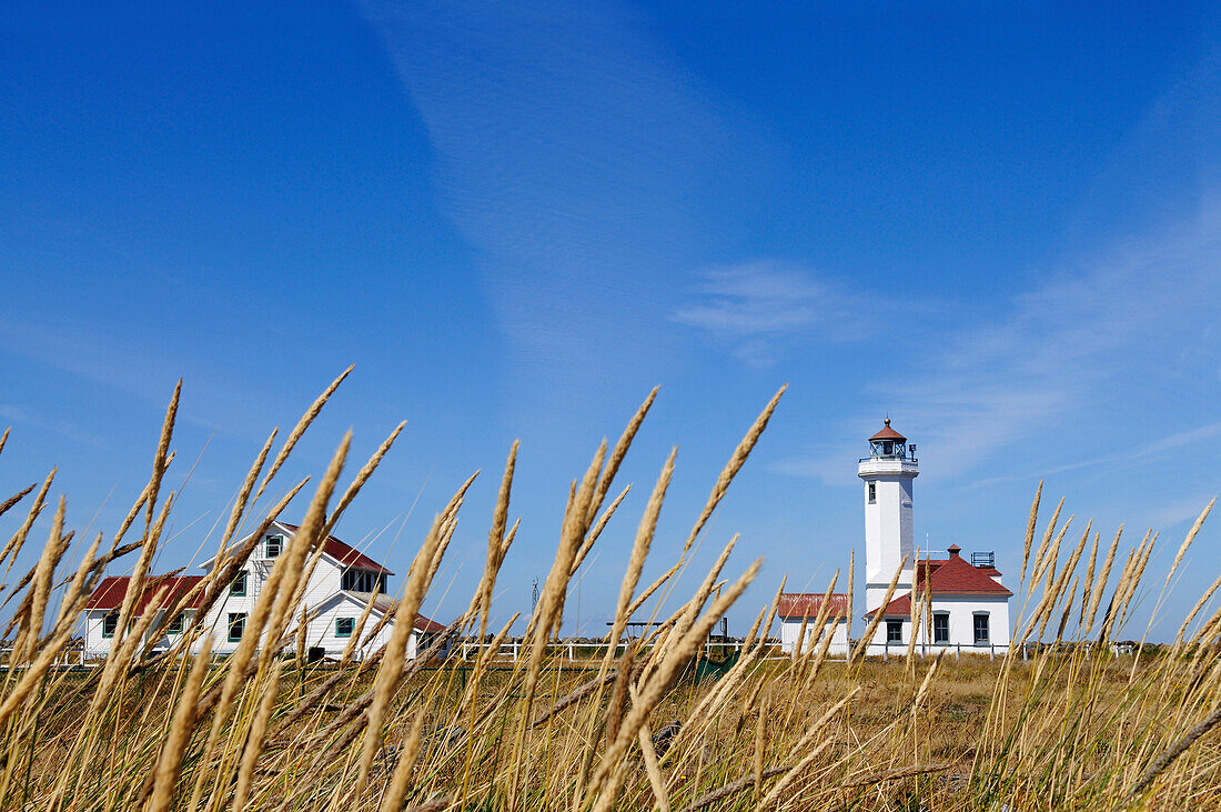 Point Wilson Lighthouse, Fort Worden State Park, Port Townsend, Washington State, USA